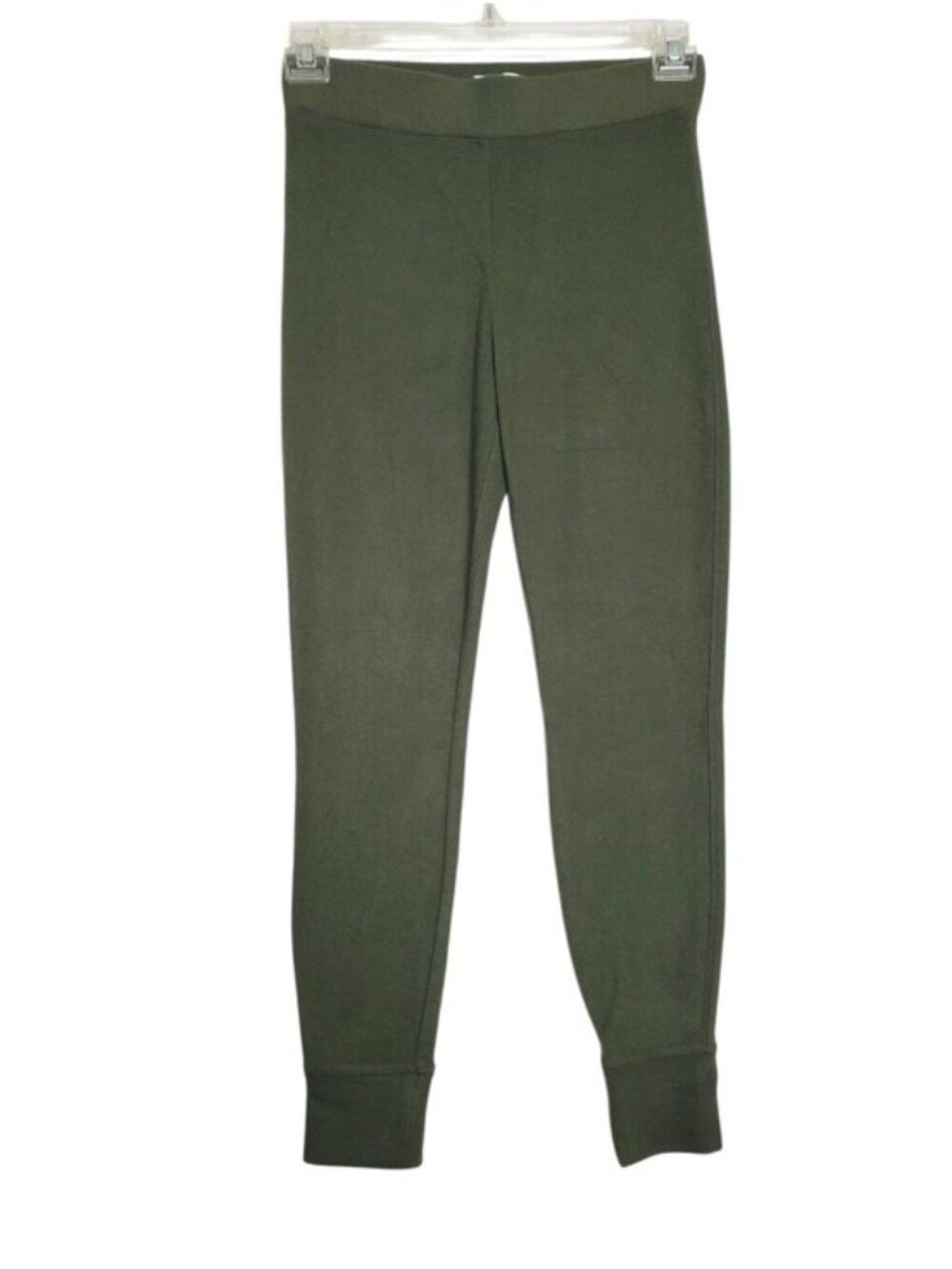 Lou & Grey Green Fleece Stretch Leggings Pull On Pants Women's Size Medium NWT
